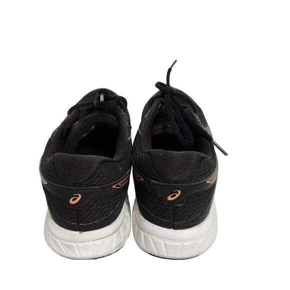 Asics Contend 6 Sneakers Women Size 9 Black Rose Gold Everyday Comfort 1012A570 - Picture 4 of 9